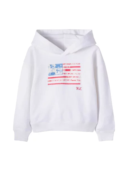 Gyerek kapucnis melegítő felső Polo Ralph Lauren fehér