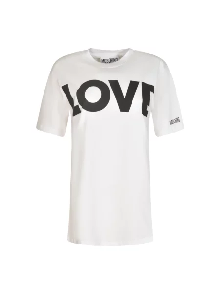 Koszulka polo Moschino biała