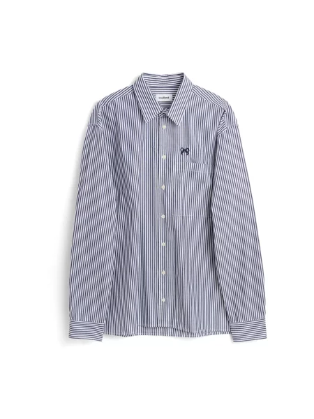 Koszula Soulland w paski niebieska