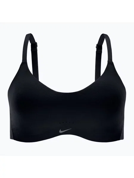 Спортен сутиен Nike Alate Minimalist black/cool grey черно