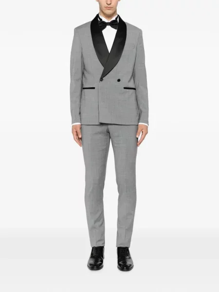 Costum Manuel Ritz cu două rânduri de nasturi gri