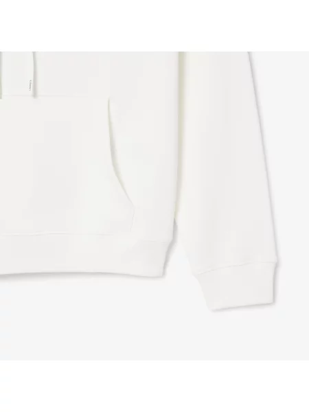 Lacoste Bluza Z Kapturem Z Nadrukiem Tenisowym biały