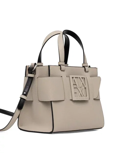 Geantă shopper Armani Exchange cu autograf