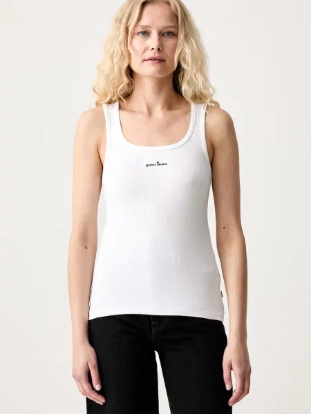 Top Guess Jeans bílý
