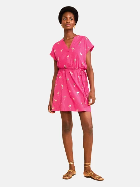 Love & roses Rochie auriu / amestecat roz