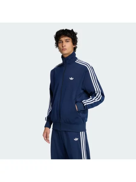 Adidas Μπλούζα Firebird Σκούρο μπλε λευκό