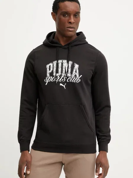 Pulover Puma s kapuco črna