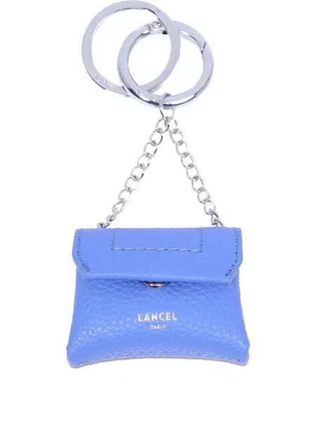 Кожено колие Lancel синьо