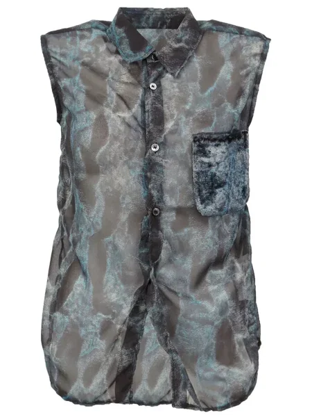 Bluzka Comme Des Garcons z kieszenią przednią czarna