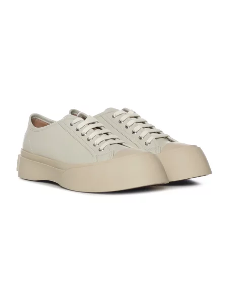 Sneakersy Marni skórzane beżowe