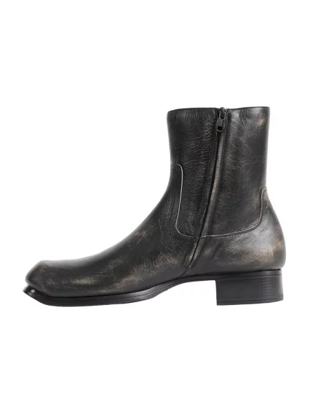 Buty do kostki Maison Margiela skórzane czarne