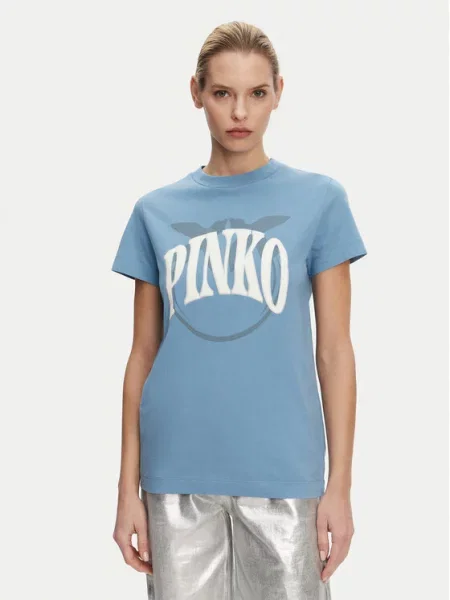 PINKO T-Shirt Start niebieski