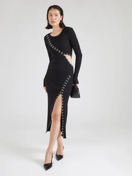 Liu Jo Rochie tricotat metalic gri