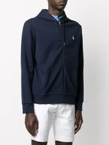 Haftowane skarpety Polo Ralph Lauren z dżerseju czerwone