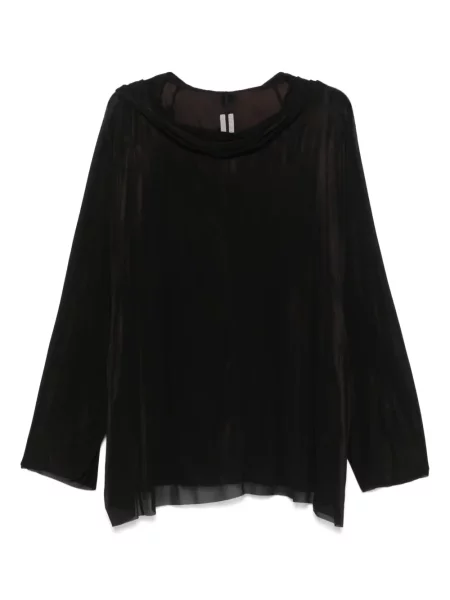 Tunika Rick Owens z kapturem czarna