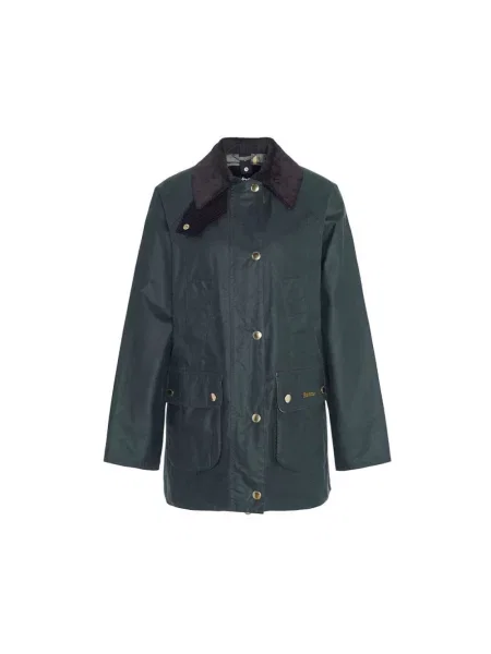 Woskowana parka Barbour zielona