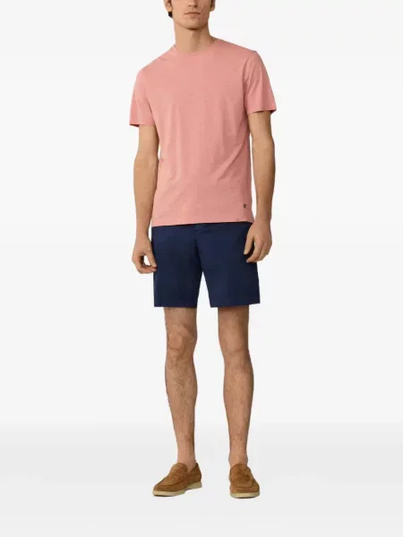 Tricou Hackett London cu decolteu rotund roz