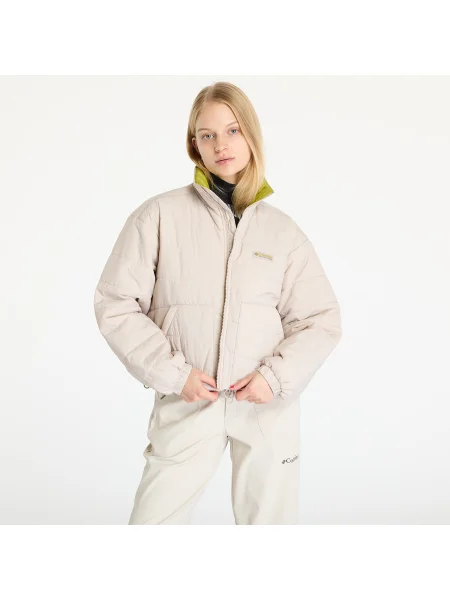 Яке Columbia Wallowa Insulated сиво преходен модел с уголемена кройка бежово