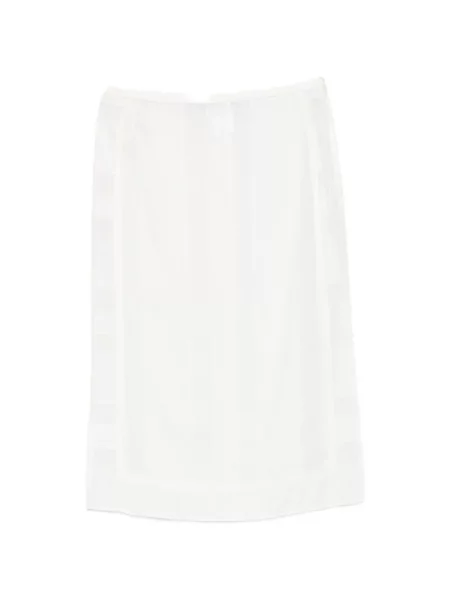 Fustă midi Low Classic clasică alb