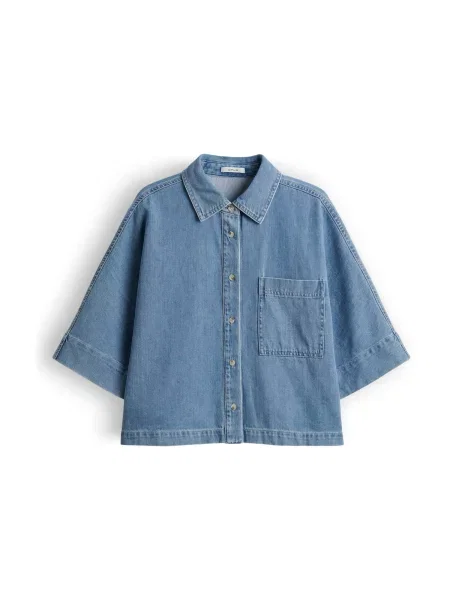 OPUS Bluză Fyndra denim albastru