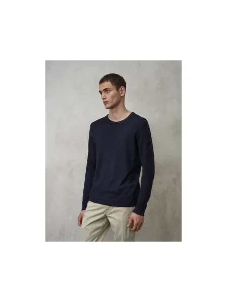 Dzianinowy sweter Blauer niebieski