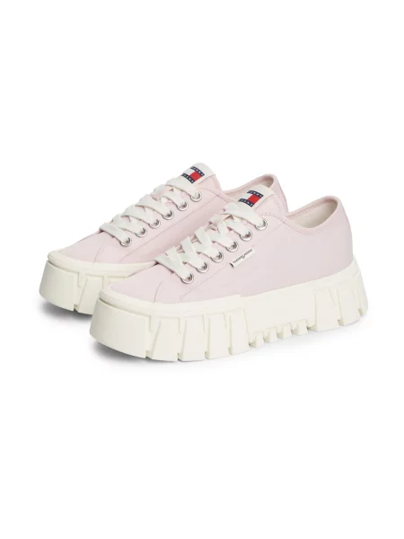 Sneakerși Tommy Jeans cu platformă roz