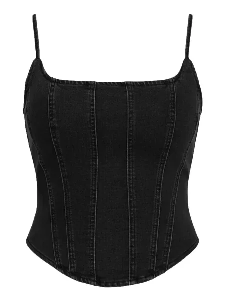 Imily Bela Top denim čierny