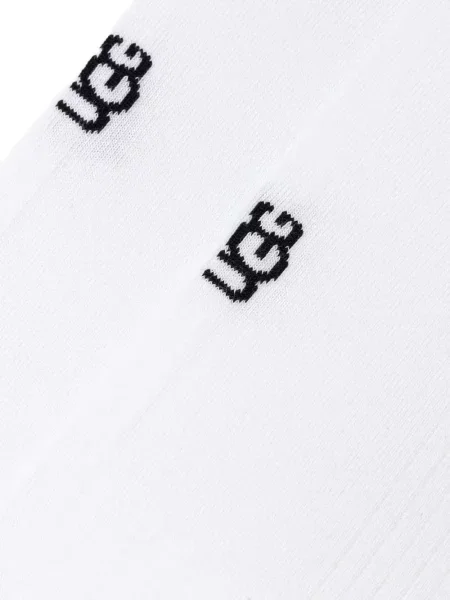 Ponožky Ugg s mašlí bílé
