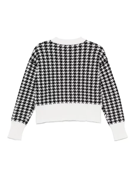 "houndstooth" rašto megztinis Hugo juoda