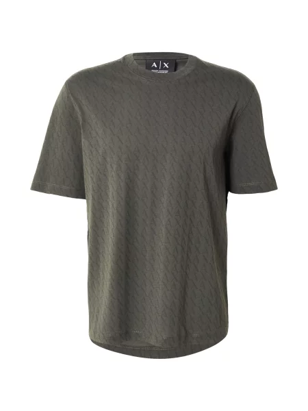ARMANI EXCHANGE Tricou kaki / pin verde