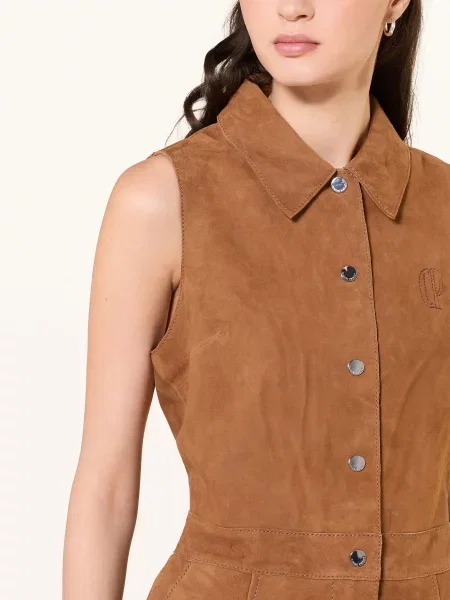 Claudie Pierlot Skórzany Kombinezon braun