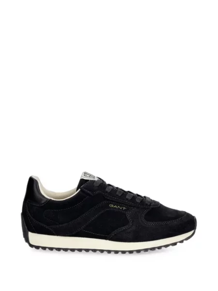 Sneakerși Gant din piele de căprioară negru