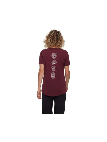 Tricou Mammut bordo