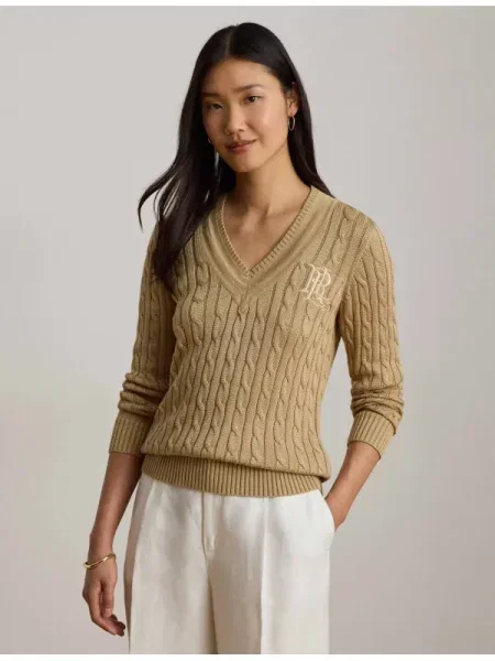 LAUREN RALPH LAUREN Pulover | Relaxed fit bej