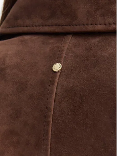Armani Exchange Usnjena jakna rjava