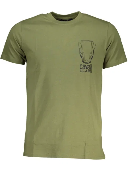 Tricou Cavalli Class scurt verde