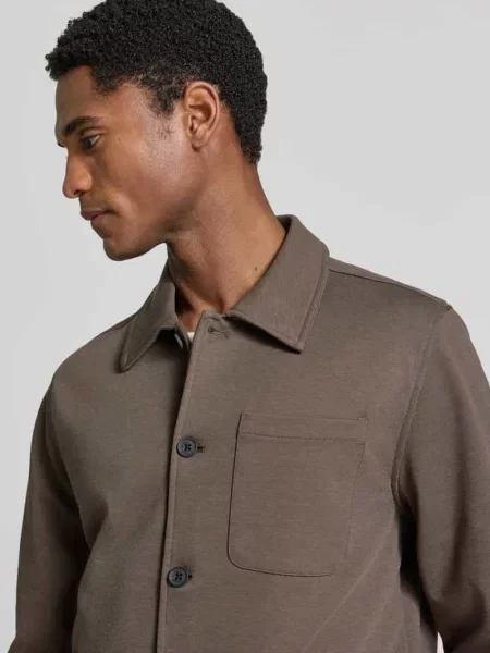 Kurtka koszulowa o kroju slim fit z dodatkiem Lindbergh