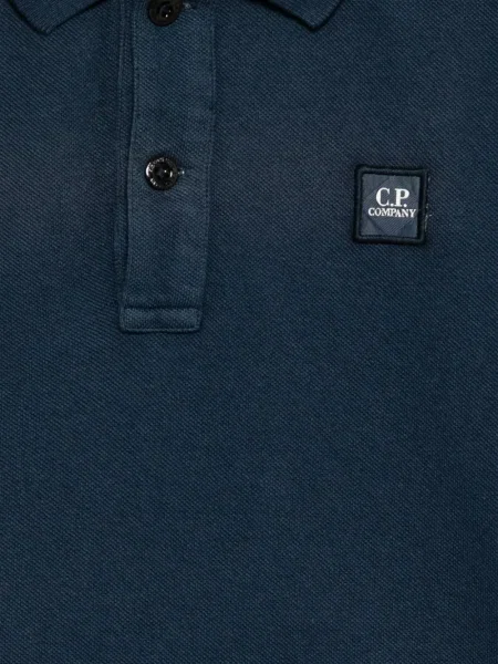 Koszulka polo dziecięca C.p. Company niebieska