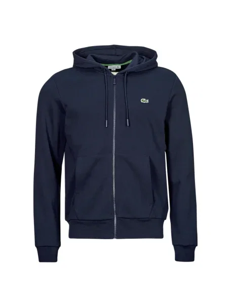 Mikina s kapucňou Lacoste s kapucňou modrá