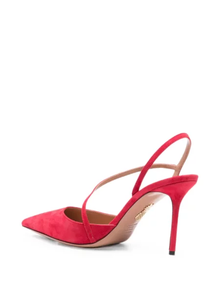 Pantofi cu toc Aquazzura slingback roșu