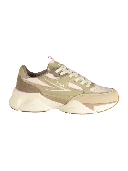 Sneakersy Fila skórzane beżowe