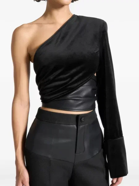 Top Manière De Voir de catifea negru