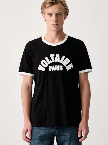 Zadig&Voltaire tricou pentru bărbați din WOODY negru
