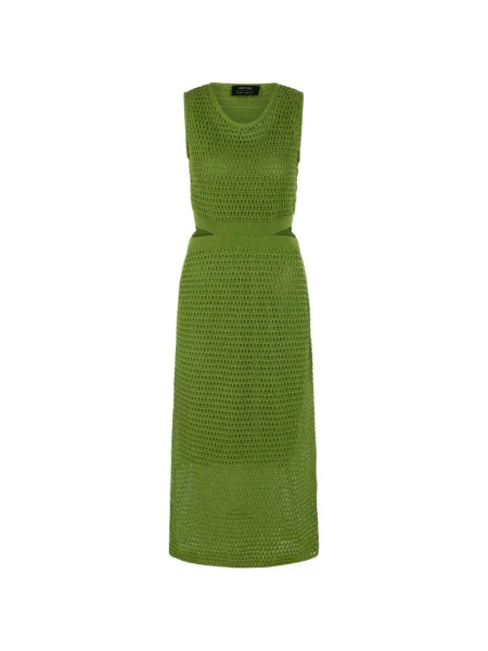 Sukienka midi Marccain ażurowa garniturowa zielona