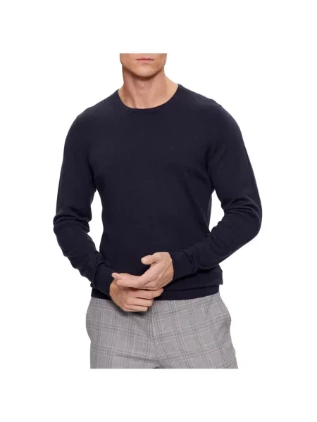 Sweter Calvin Klein wełniany niebieski