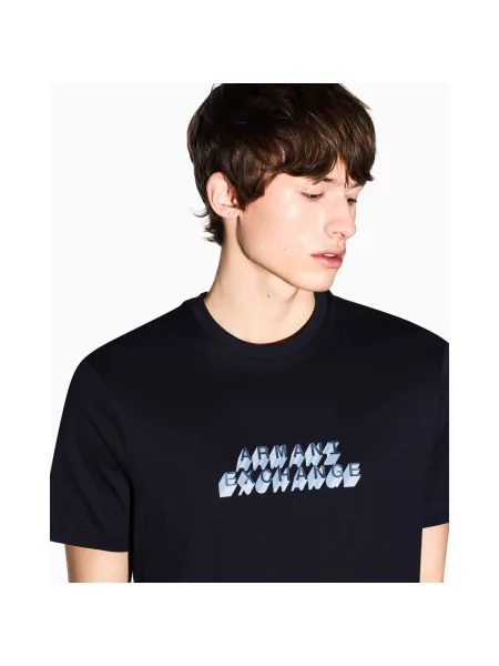 Tricou Eax albastru
