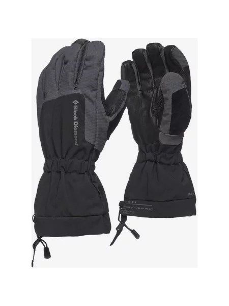 Rękawice Black Diamond Glissade szare S czarne
