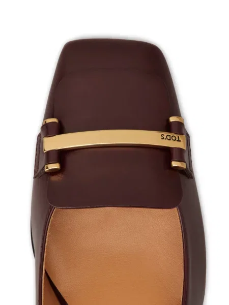 Pantofi cu toc Tod's din piele roșu