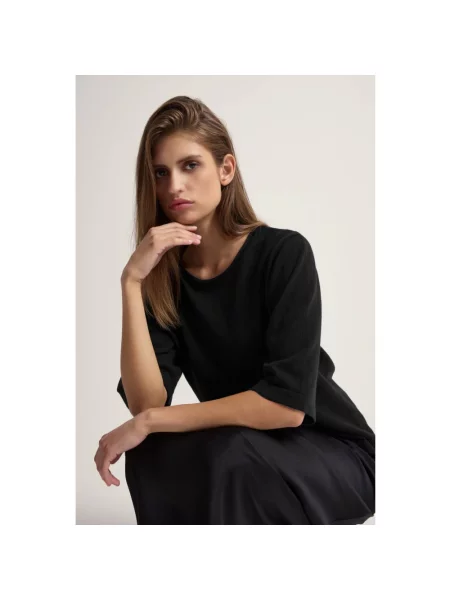 Sweter Bruuns Bazaar wełniany czarny