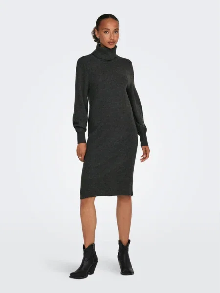 ONLY Rochie tricotat SASHA metalic / argintiu gri